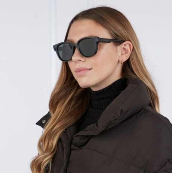 NEW UNISEX GUCCI SUNGLASSES GG1237S 004 GUCCI ROUND EYEWEAR GG1237 BLACK… - Picture 2 of 9